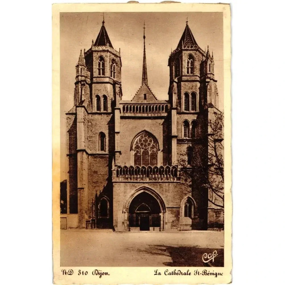Tod 310 Dijon. La Cathedrale Saint-Benigne France Postcard - Picture 1 of 2